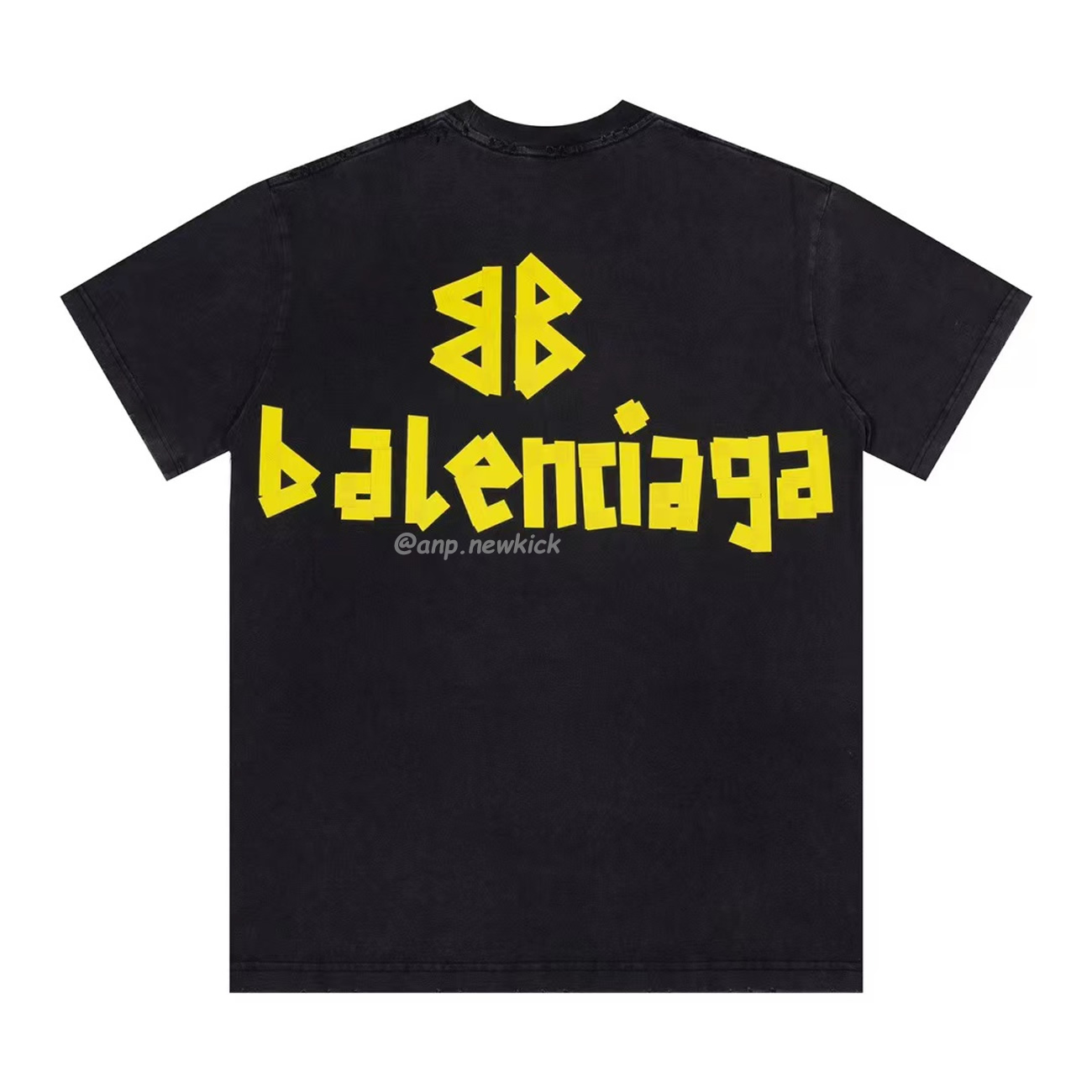 Balenciaga Tape Type T Shirt Black (3) - newkick.vip